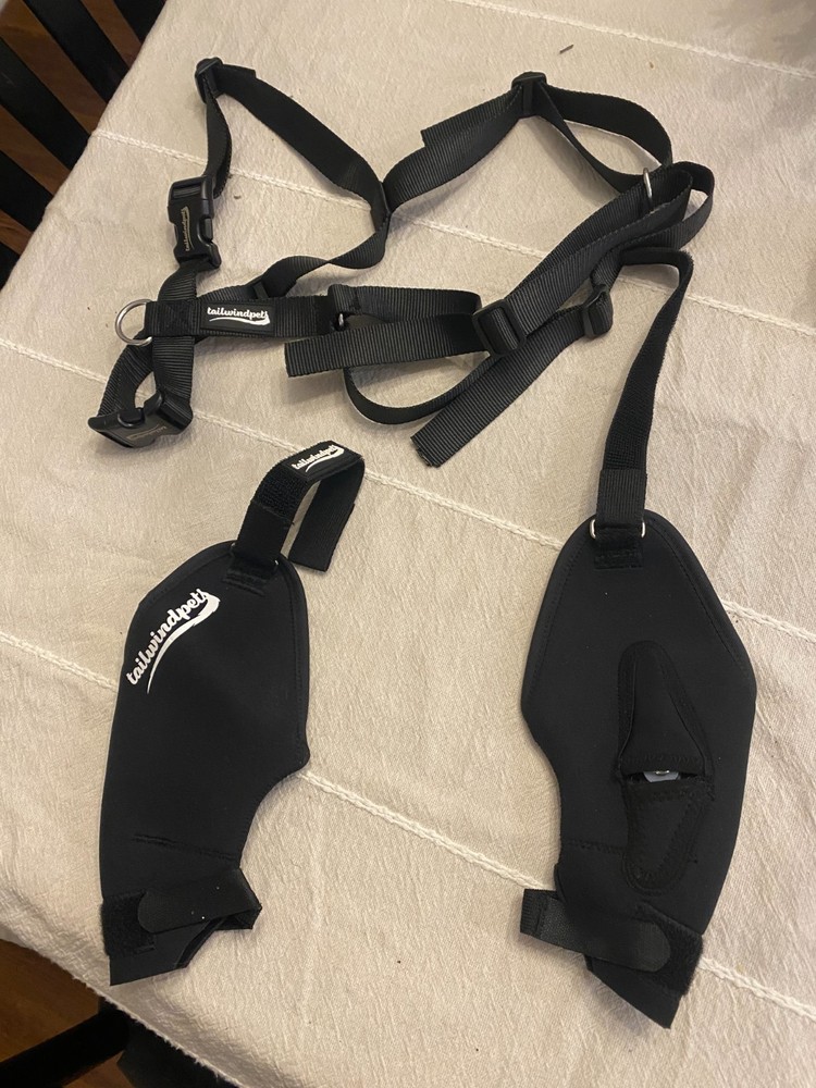 Tailwind Pets Sz MEDIUM Dog Double Knee Cruciate Support Brace + extras