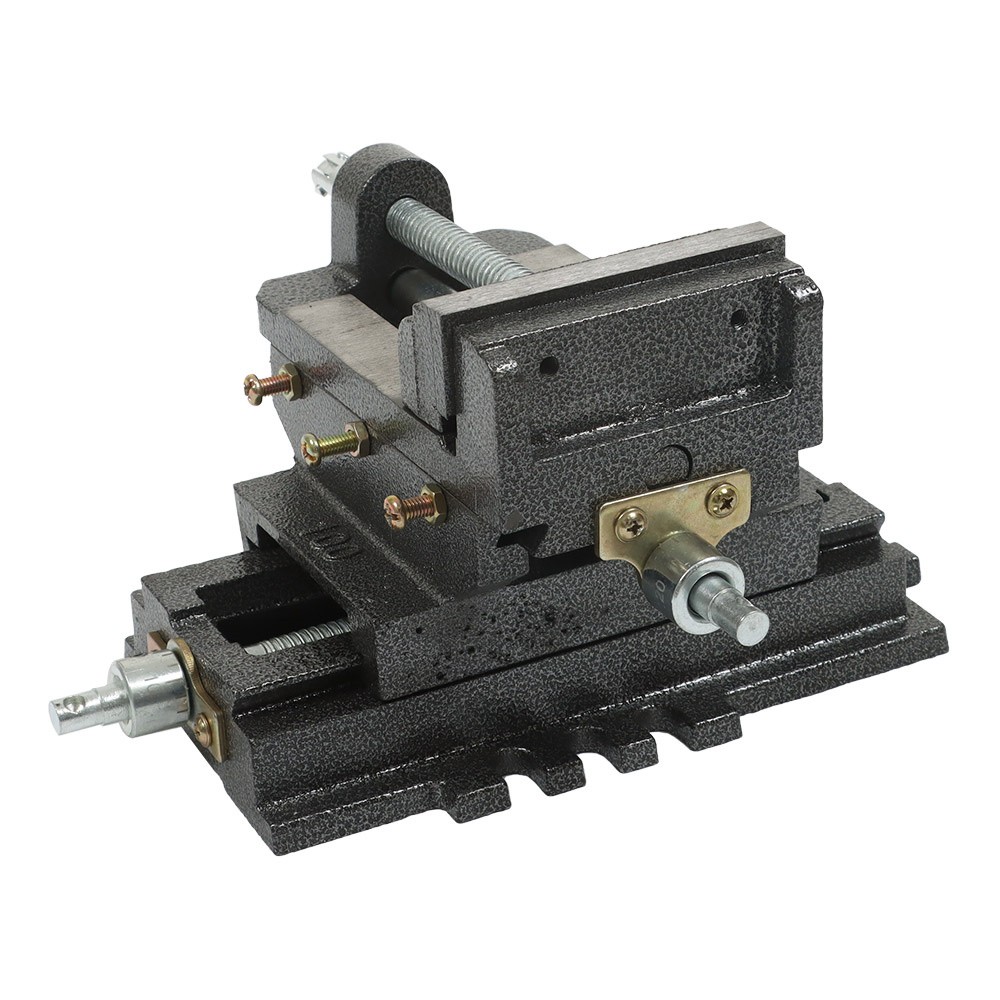 4" Cross Drill Press Vise X-Y Clamp Machine Slide Metal Milling 2 Way Heavy Duty