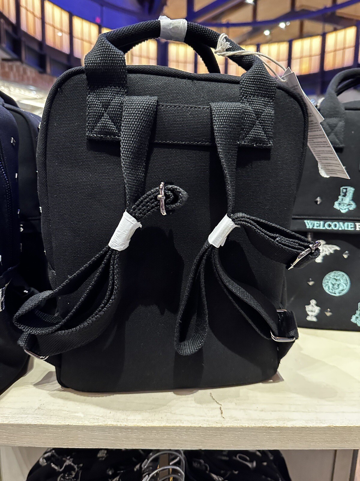 2024 Disney Parks Loungefly Haunted Mansion Canvas Backpack Leota Hatbox Ghost