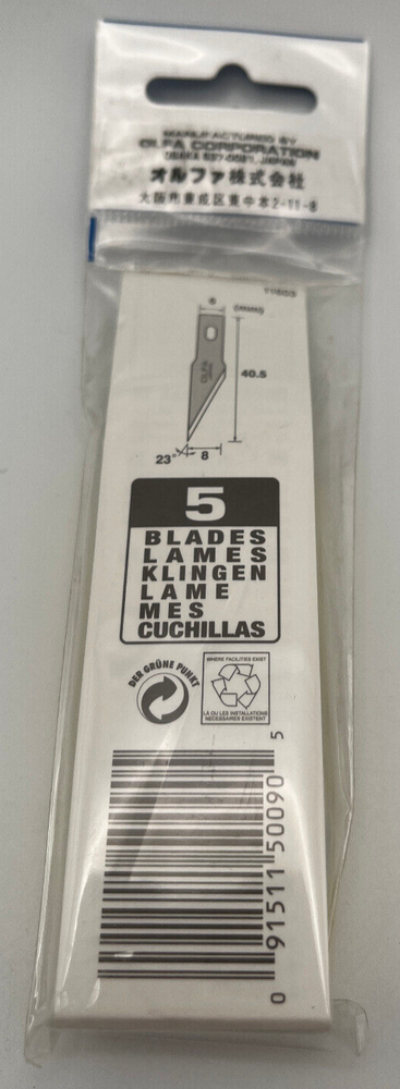 OLFA 9167US KB4-S/5 Precision Art Blade for AK-4 5-Pack NEW