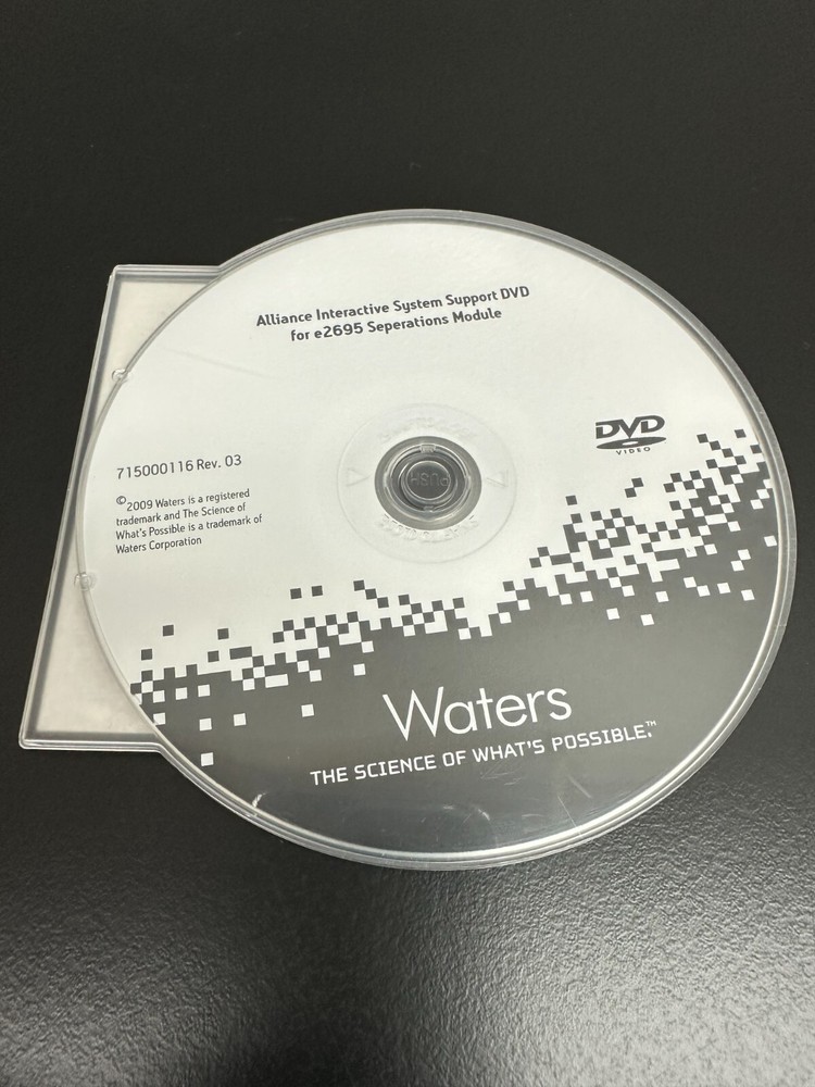 Waters E2695 Seperations Module System Support DVD 715000116 Rev 04