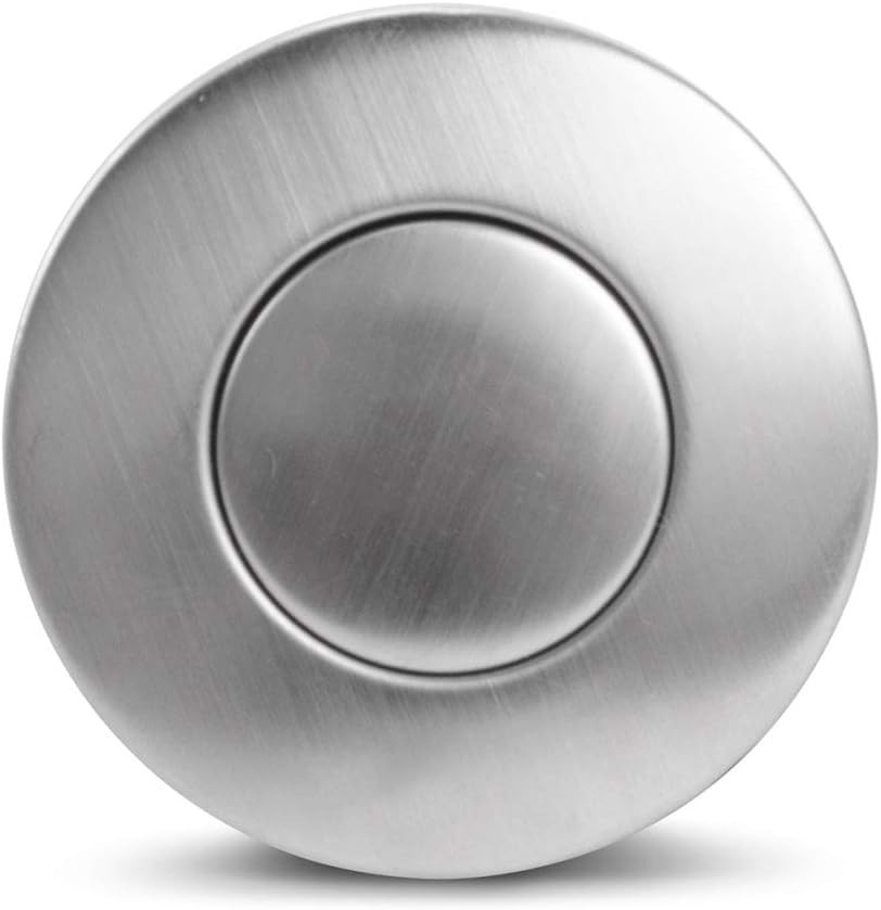 Durable Air Activated Push Button with 45" Hose - Ideal for Thick Countertops