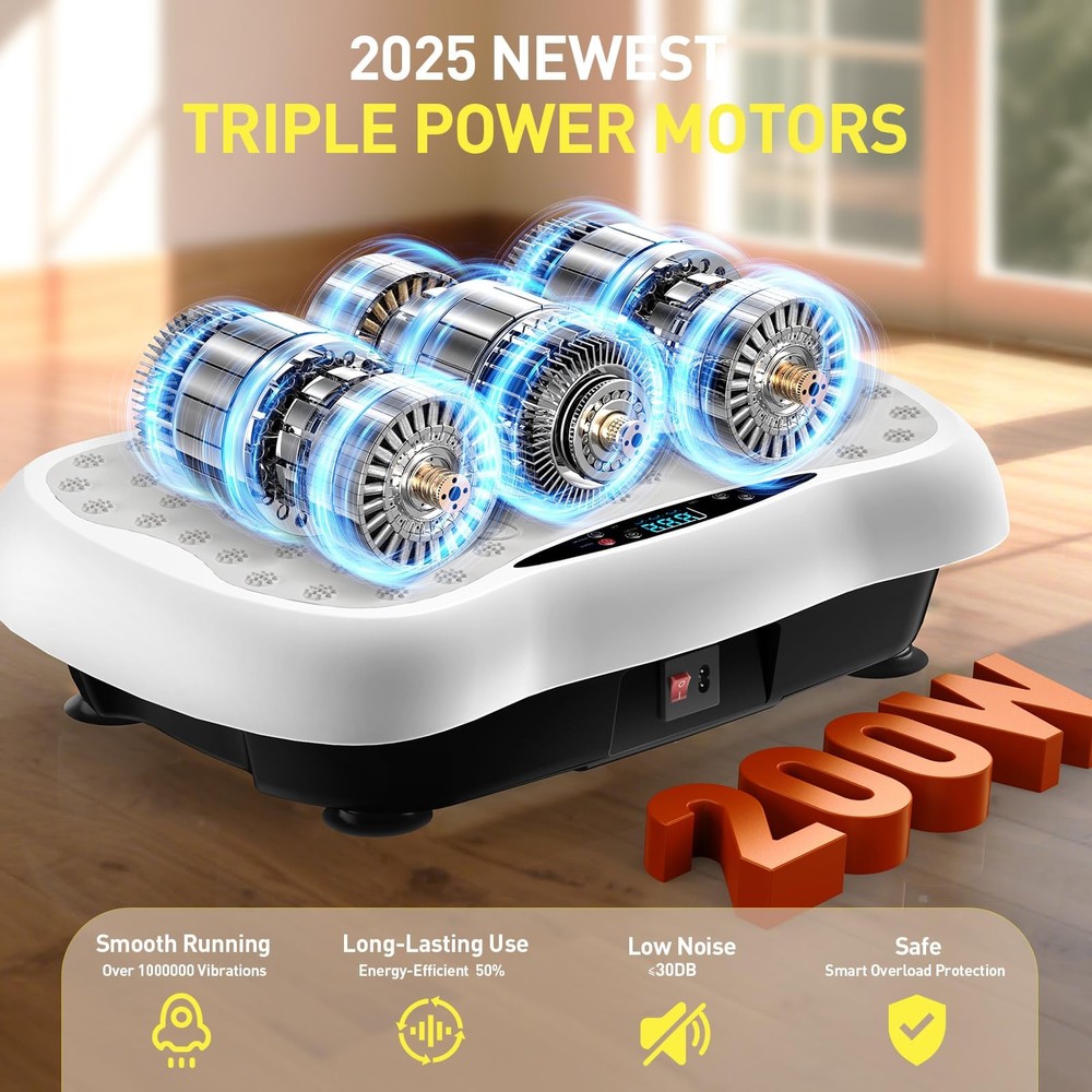 Vibration Plate Exercise Machine, Vibrating Platform for Lymphatic Drainage w...