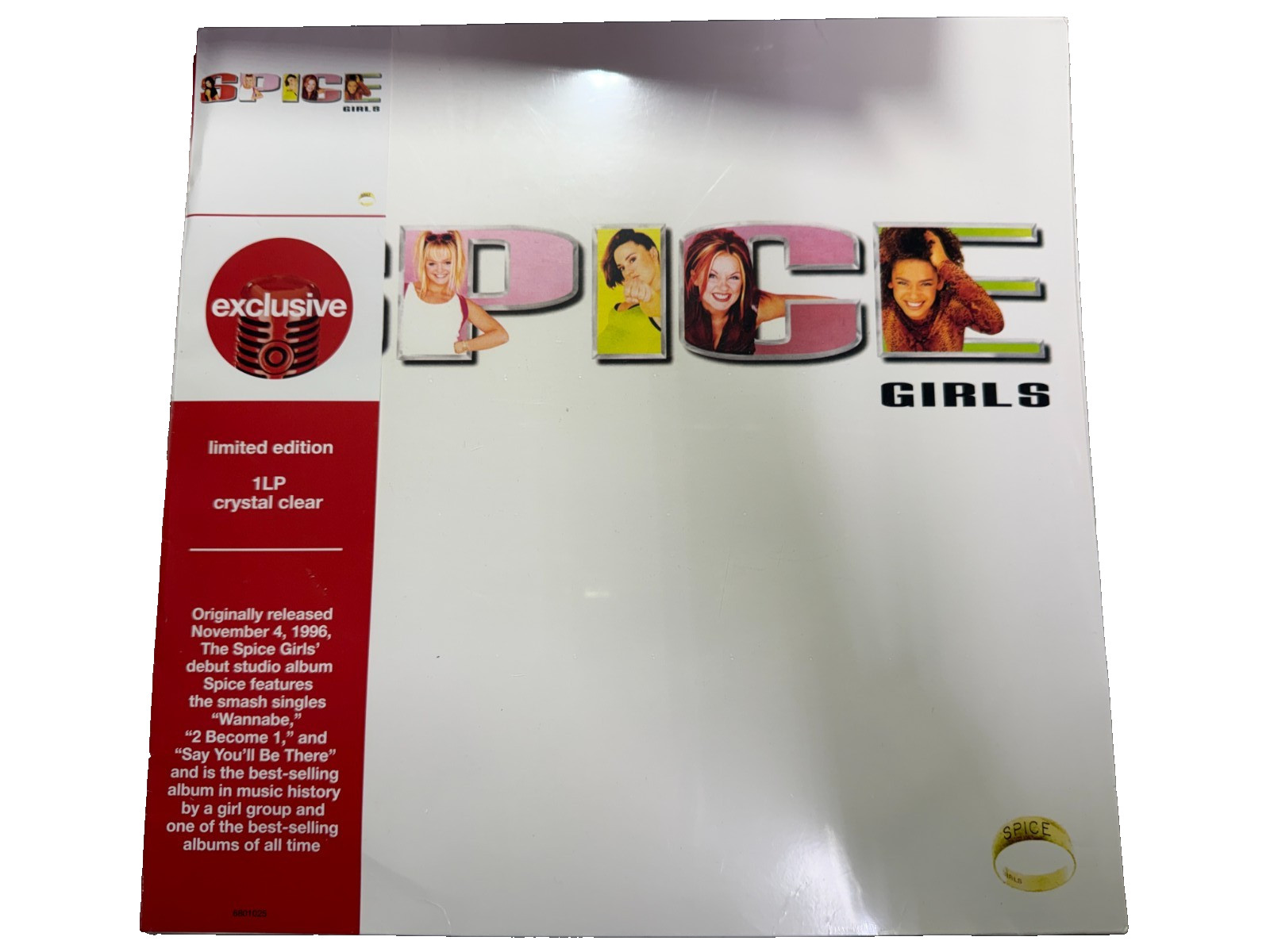 Spice by Spice Girls Target Exclusive Limited Crystal Clear Vinyl LP Record NEW
