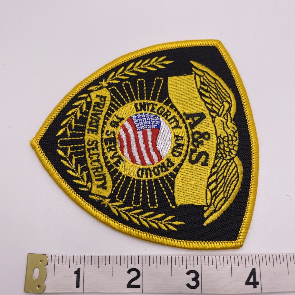 A&S Private Security, Embroidered Patch Crest Emblem