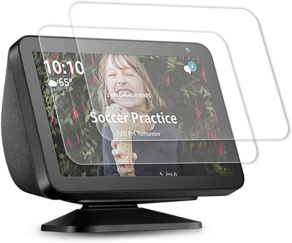2 Pack 9H Premium Tempered Glass Screen Protector For Amazon Echo Show 7"x4.5"