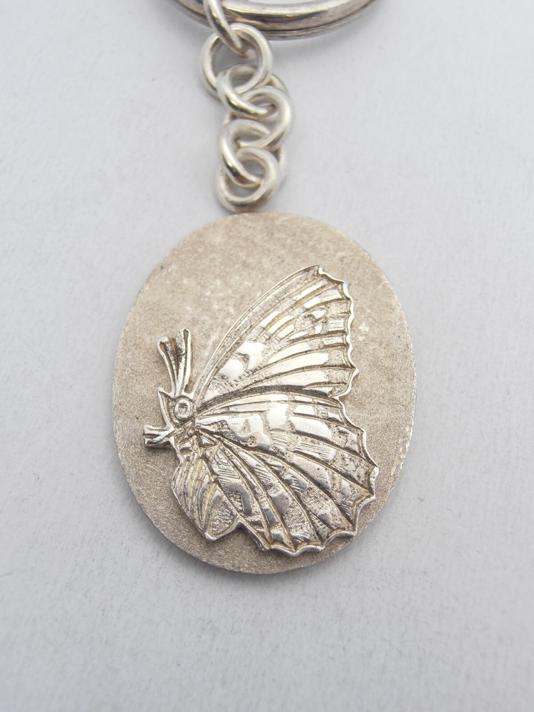 Butterfly: 925 Silver Keychain - Lepidopteran - Keys - Breeze -