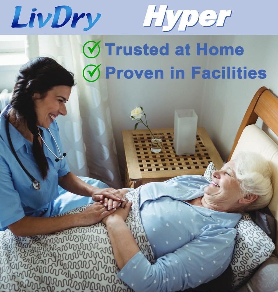 Hyper 2400 Incontinence Pads 18 Count Comfortable Leak Proof Inserts