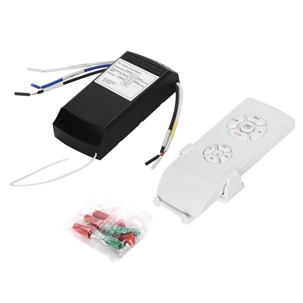 Universal Ceiling Fan Lamp Timing Wireless Control Remote Control Kit 97-124V