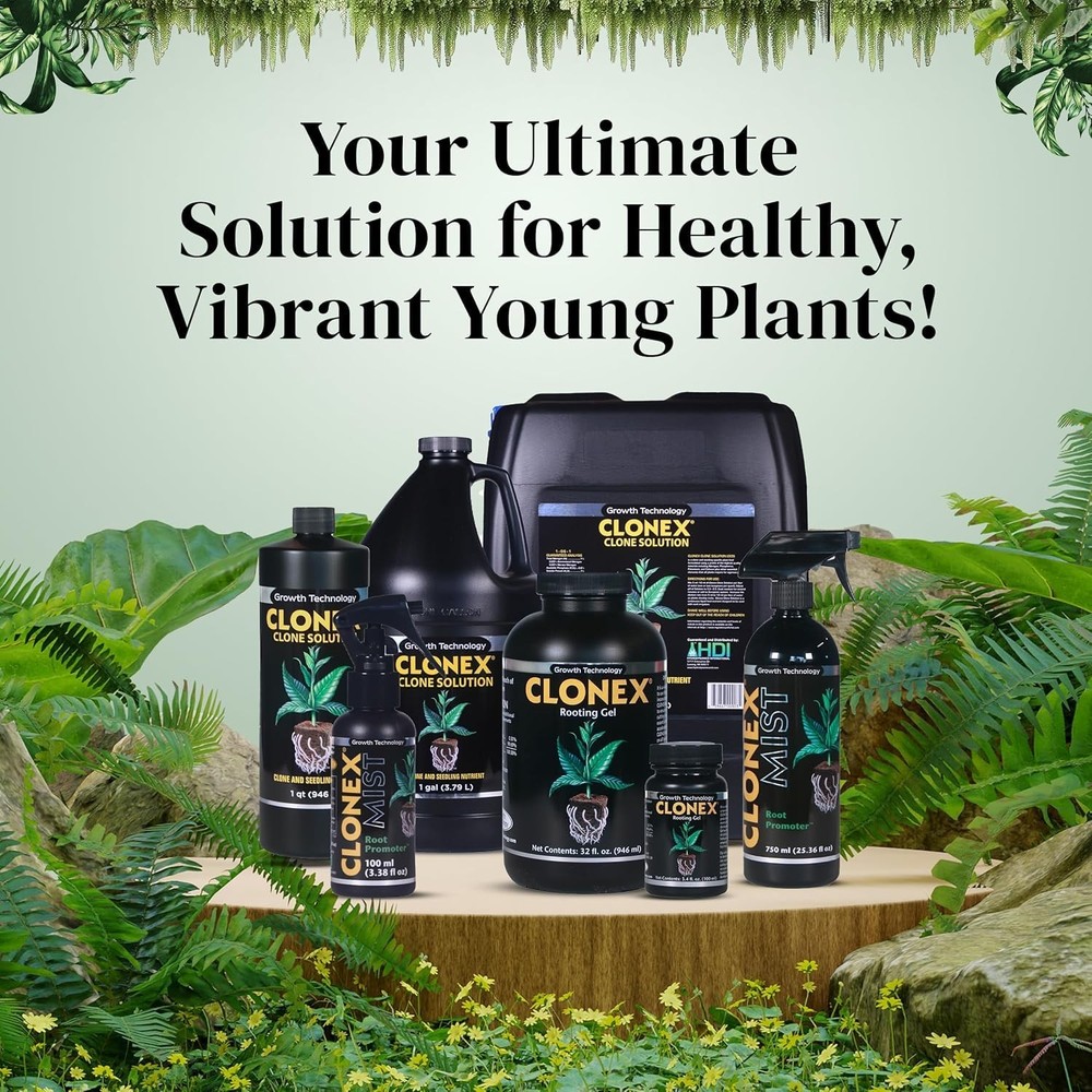 Clone Solution, ProfessionalGrade Nutrient Formula for Seedlings, Cuttings, a...