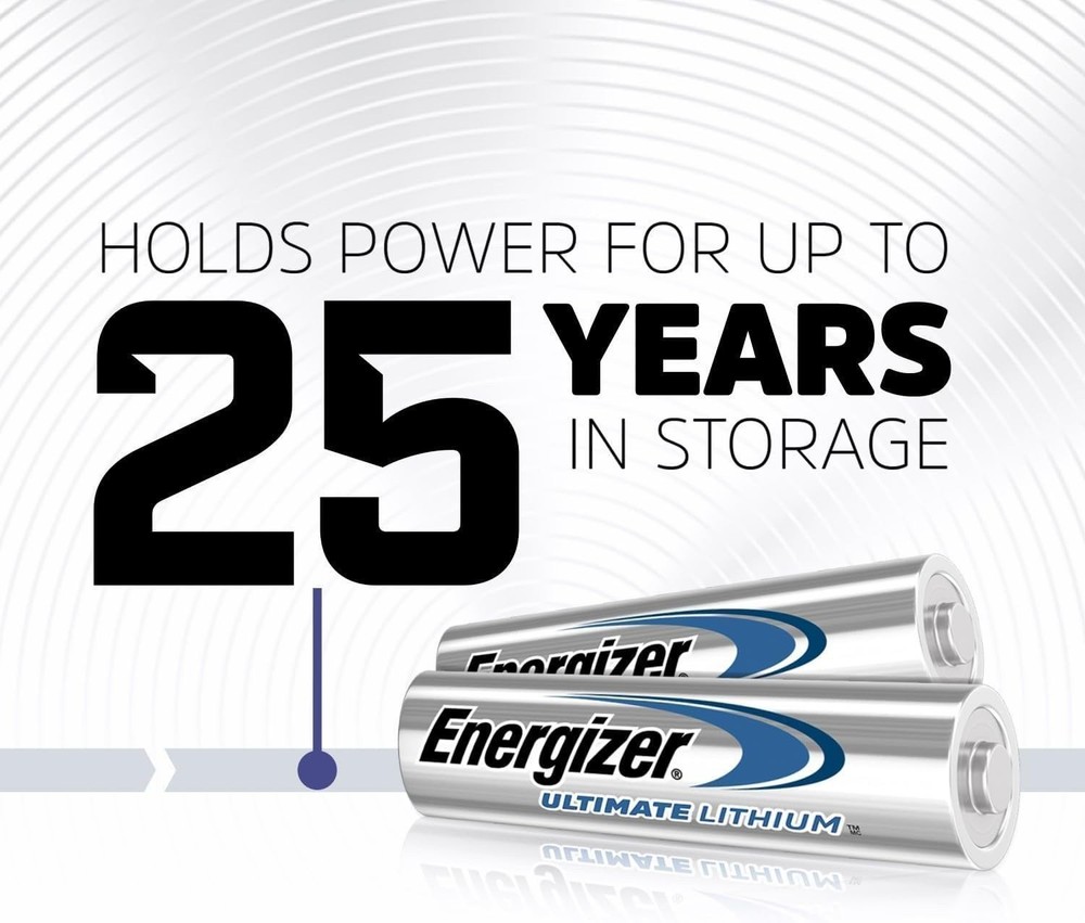 Energizer L91 AA Ultimate Lithium 1.5 Volt Battery - Bulk Pack(Counts 4)