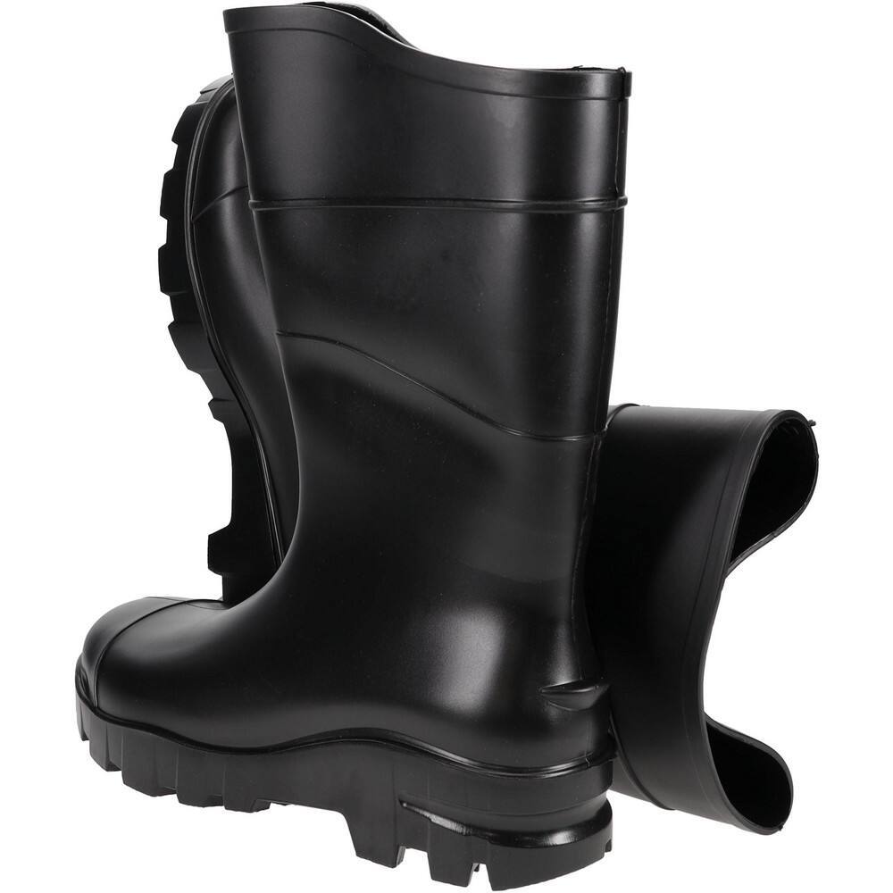 PRO-SAFE Unisex Size 11 Medium Width Plain Work Boot Black, PVC Upper, 13" Hi...