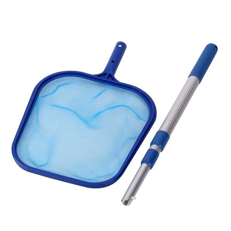 Telescopic Pool Skimmer Net Deep Bag Leaf Rake Spa Cleaner