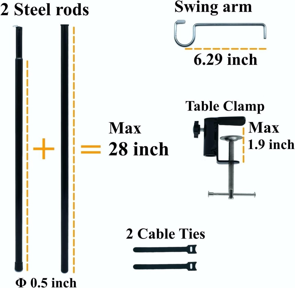 Compact Alloy Steel Motor Stand with Robust Clamping & Swing Functionality