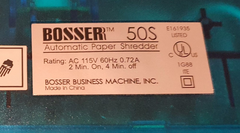 Bosser 50s Automatic Paper Shredder