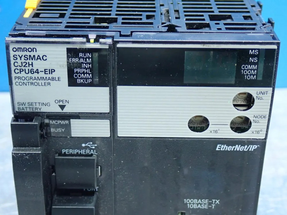 OMRON CJ2H-CPU64-EIP CJ-SERIES CPU MODULE UNIT 160K DATA MEMORY CAPACITY, 25