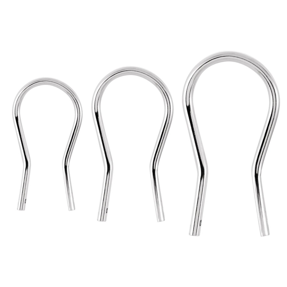 Sterling Silver Omega Back Clip Wire  2 pcs