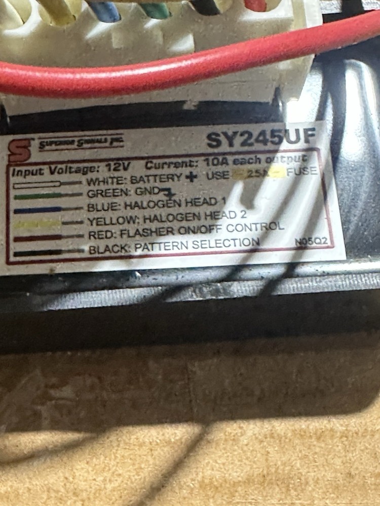 Sound off signal universal solid state flasher & 2 Amber multi pattern Light Kit