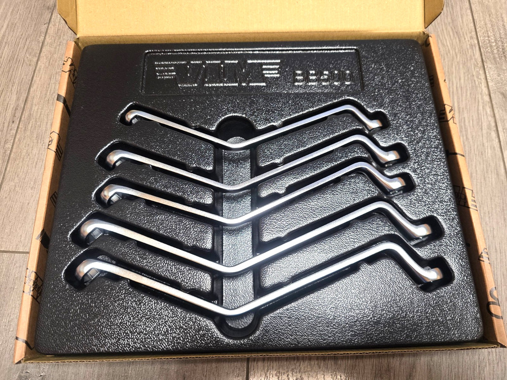 VIM Tools BB500 5pc Multiple Offset Brake Bleeder Wrench Set 7, 8, 9, 10 & 11mm