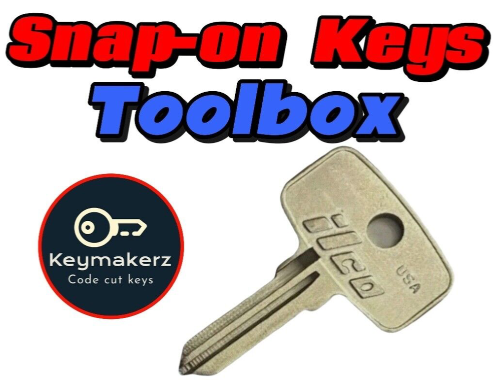 Snap-On Toolbox Keys Replacement Spare key Cut to Your Key Code Y1-Y250