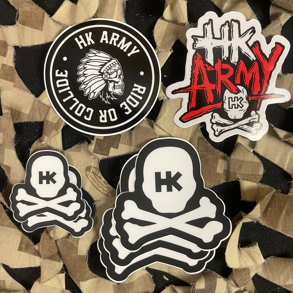 NEW HK Army Skull Sticker Pack