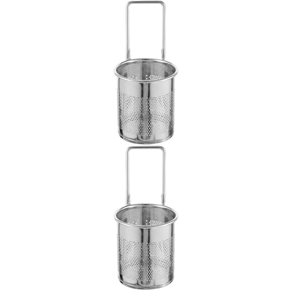2 Pack Hot Pot Basket Strainer Clip Kitchen with Handle for Boiling