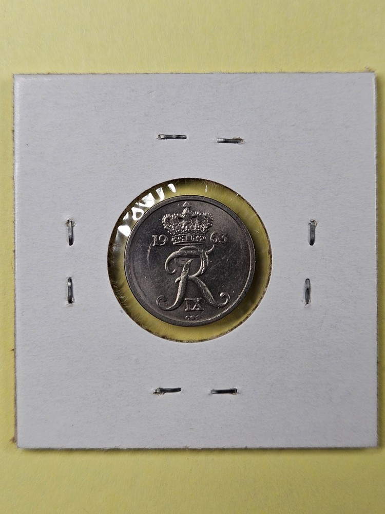 COINS - DENMARK - 10 ORE 1963