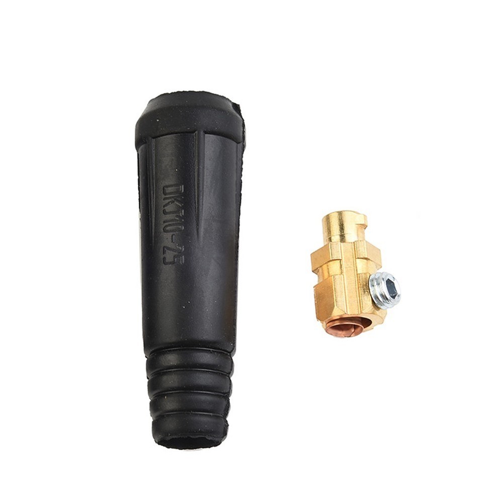 TIG Welding Cable Panel Connector-Plug DKJ10-25 200Amp Euro Style Quick Fitting