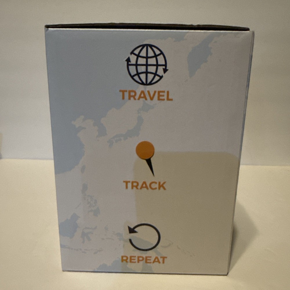 Globe Trekkers 10” Rotating Cork Globe with 100 Colored Push Pins