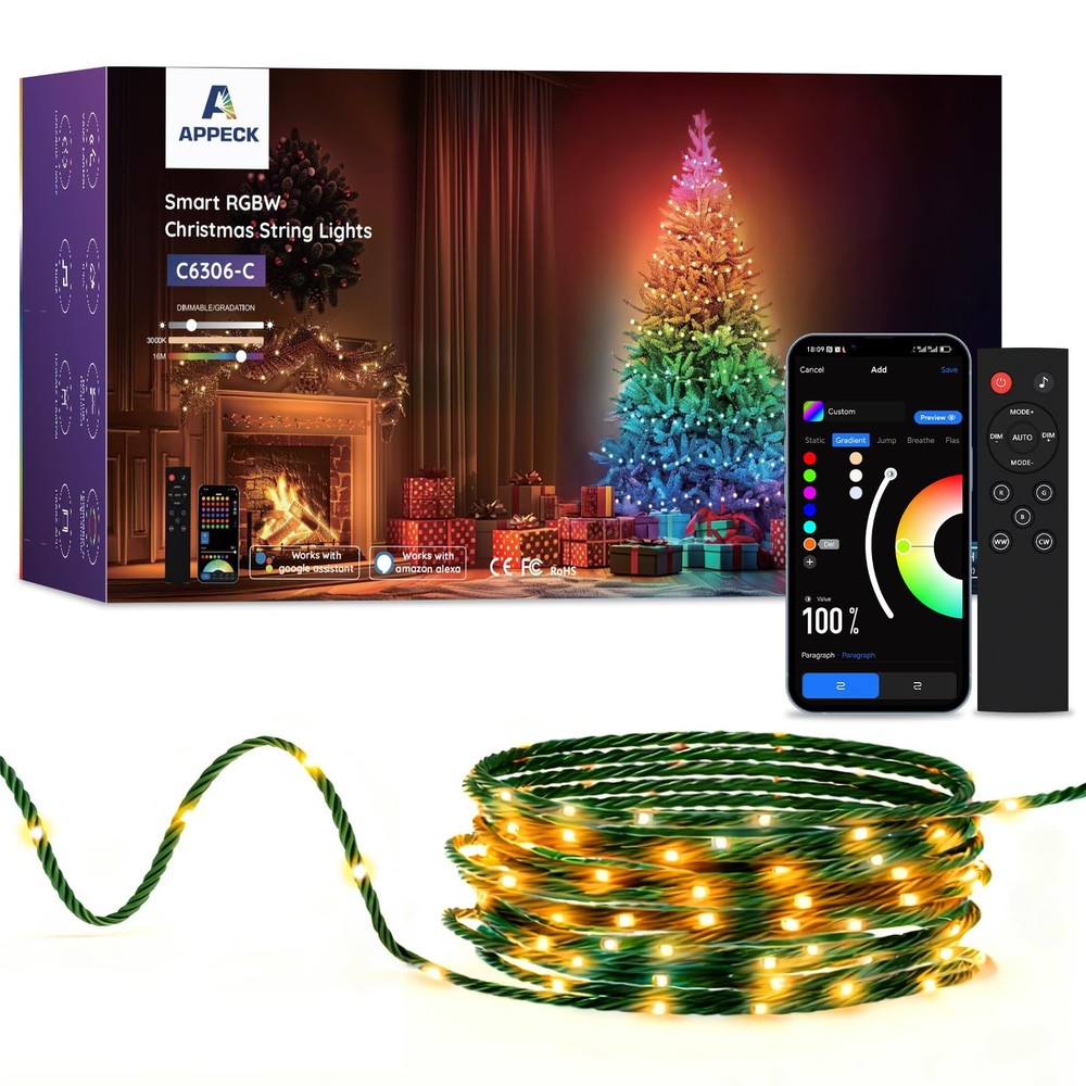 Christmas String Lights,134 FT 400 LED Outdoor String Lights, 111 Scene Modes...