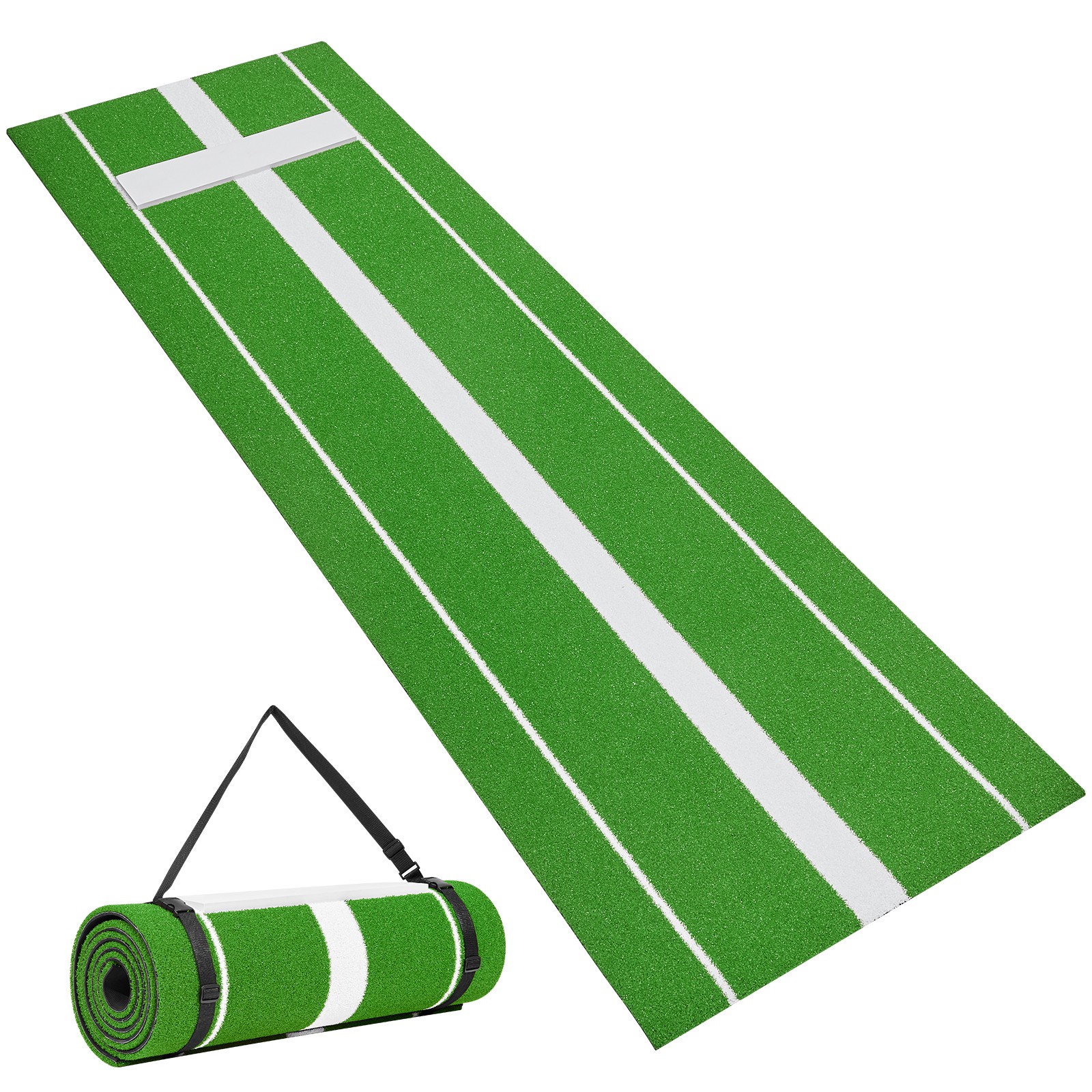 Uimoso 10x3ft Softball Pitching Mat with Rubber Mound for Indoor and Outdoor Use