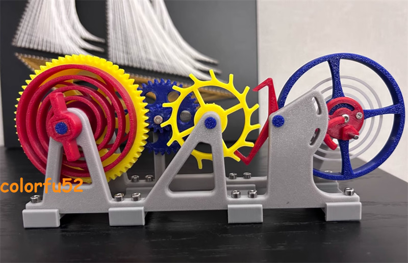 3D Printing Model Tourbillon Escapement Structure Clock Imitation Movement Model