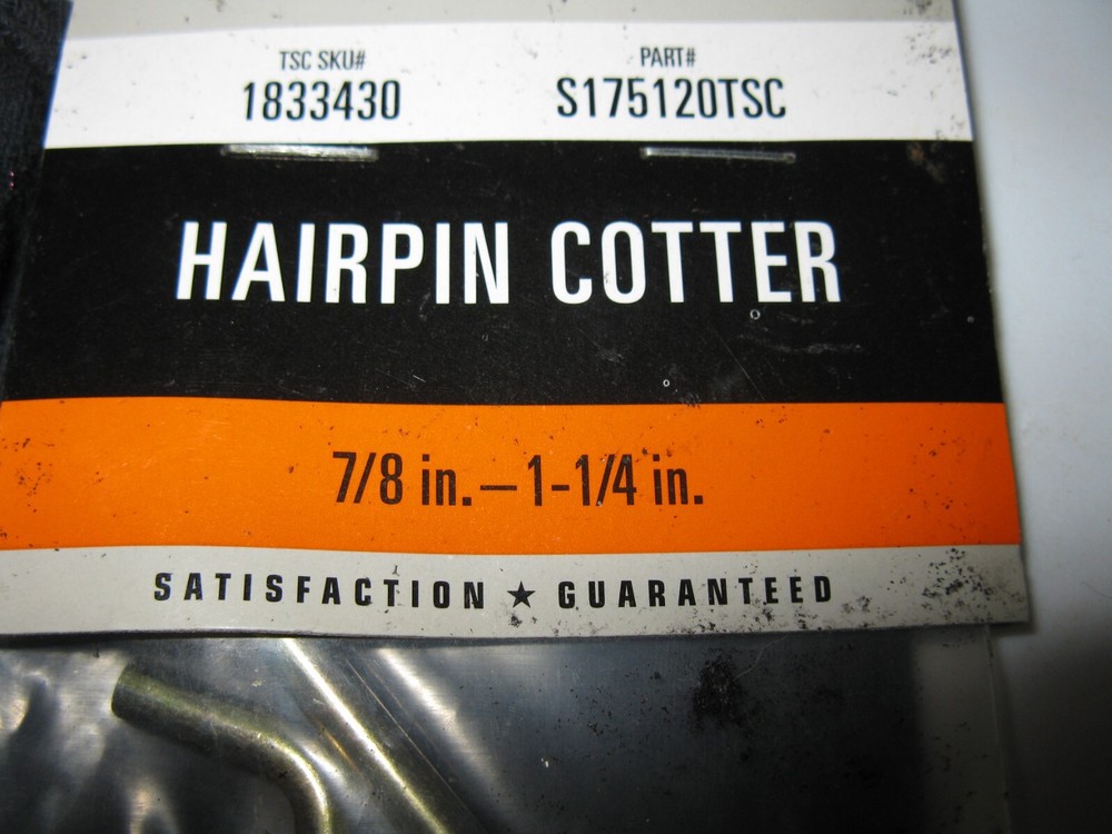 Hairpin Cotter Pins OS in packages 5 items