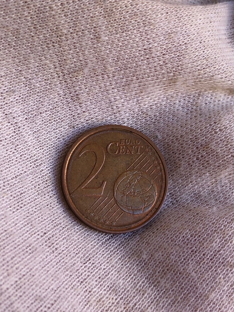🇬🇷 Greece 2 Euro Cent 2010 - ERROR - Double Ring / In. Circle Defect !