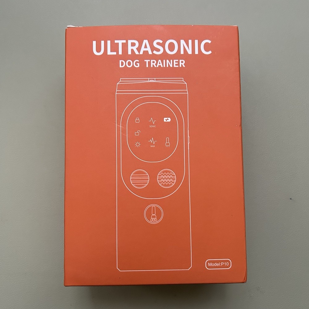 Ultrasonic Dog Trainer Bark Deterrent 50ft Range Rechargeable