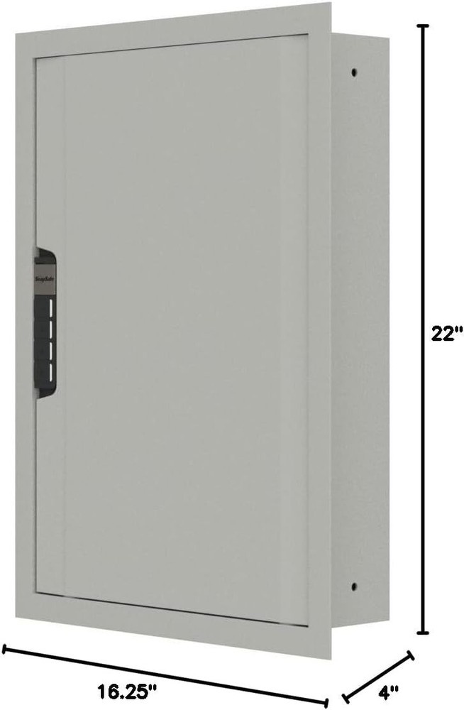 Snapsafe In Wall Safe - Light Grey - 75413