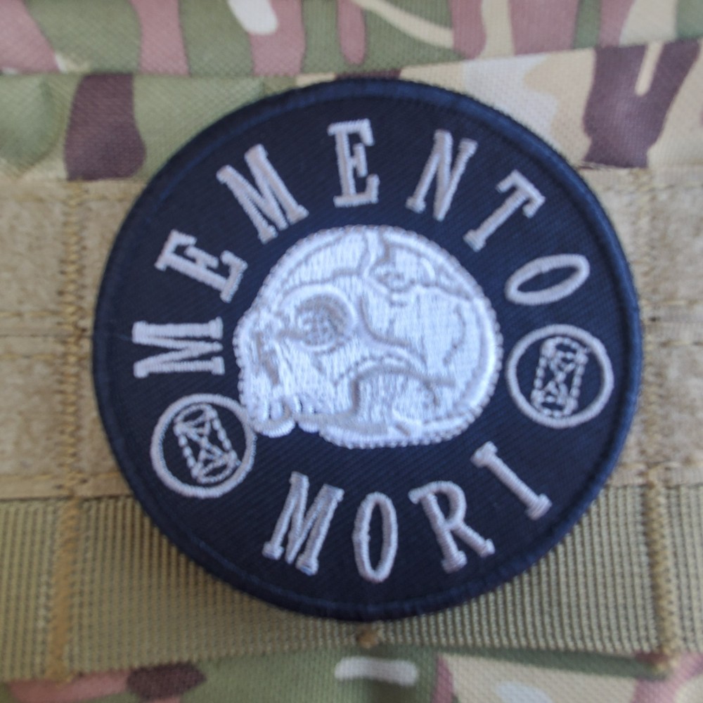 MEMENTO MORI Sarcastic Morale Patch Hook and Loop
