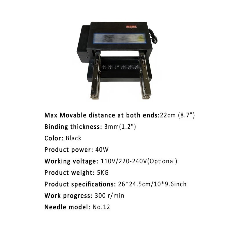 Double Head Stapler Multi-head Electric Card Binding Machine Automatic Binder