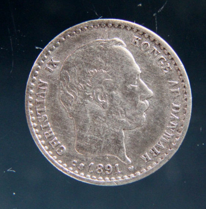 Denmark 10 Ore 1891 Silver coin