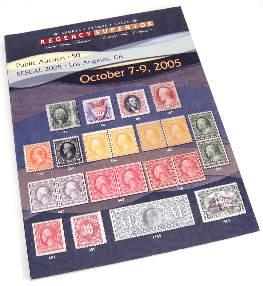 Regency Superior Stamp Auction Catalog 2005 Provisionals Booklets Plate Blocks
