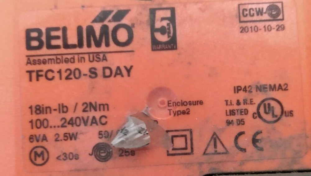 Belimo TFCB120-S Actuator