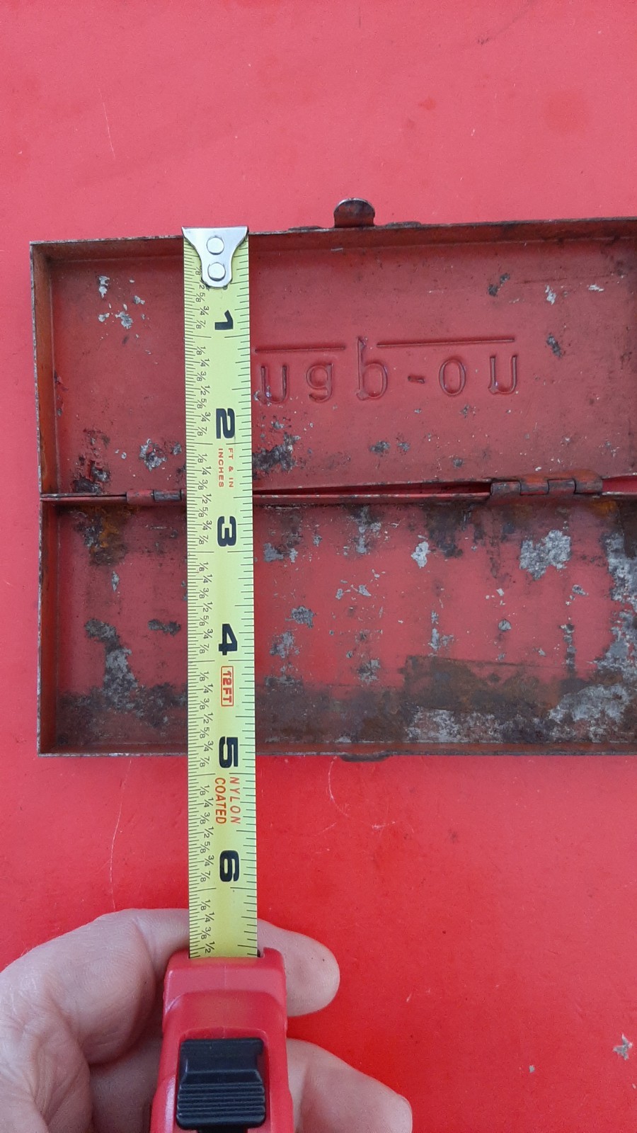 Vintage Snap-On Tools USA Socket Wrench Box Metal 6”x 2.5” Steel Case Only