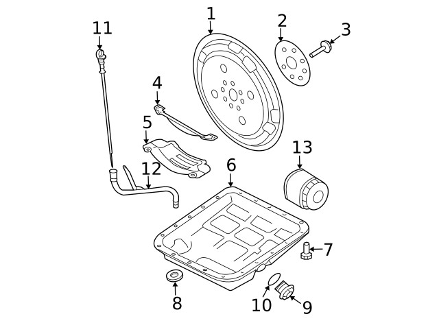 Genuine Subaru Trans Pan Bolt 800506830