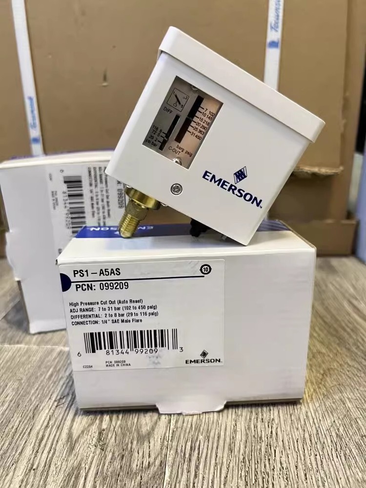 1pc EMERSON PS1-A5AS 5~30bar Pressure controller switch