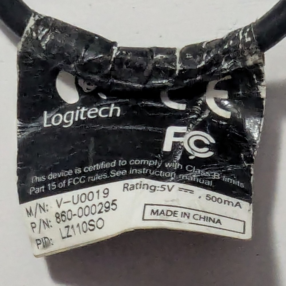 Logitech C210 Webcam with Built-in Microphone - Model V-U0019