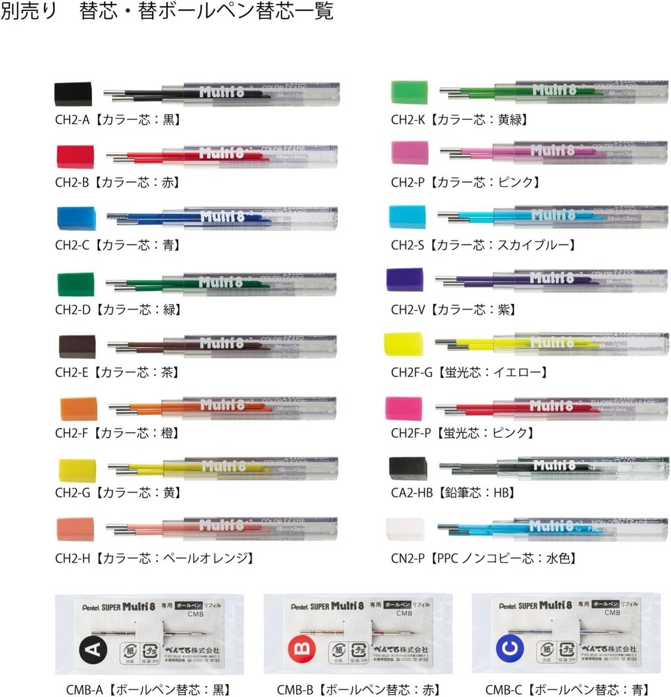 Pentel Multi 8 Lead Holder - 2 mm