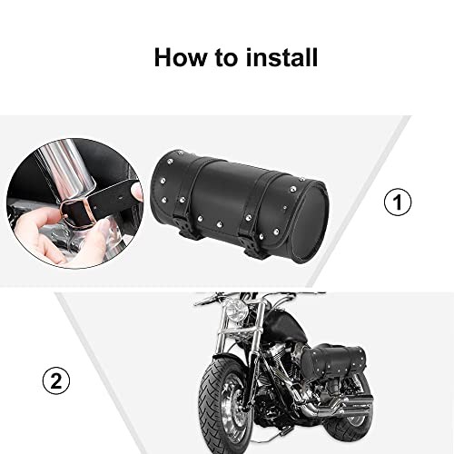 Universal Motorcycle Fork Handlebar Tool Bag Cycling Storage Pouch Bag