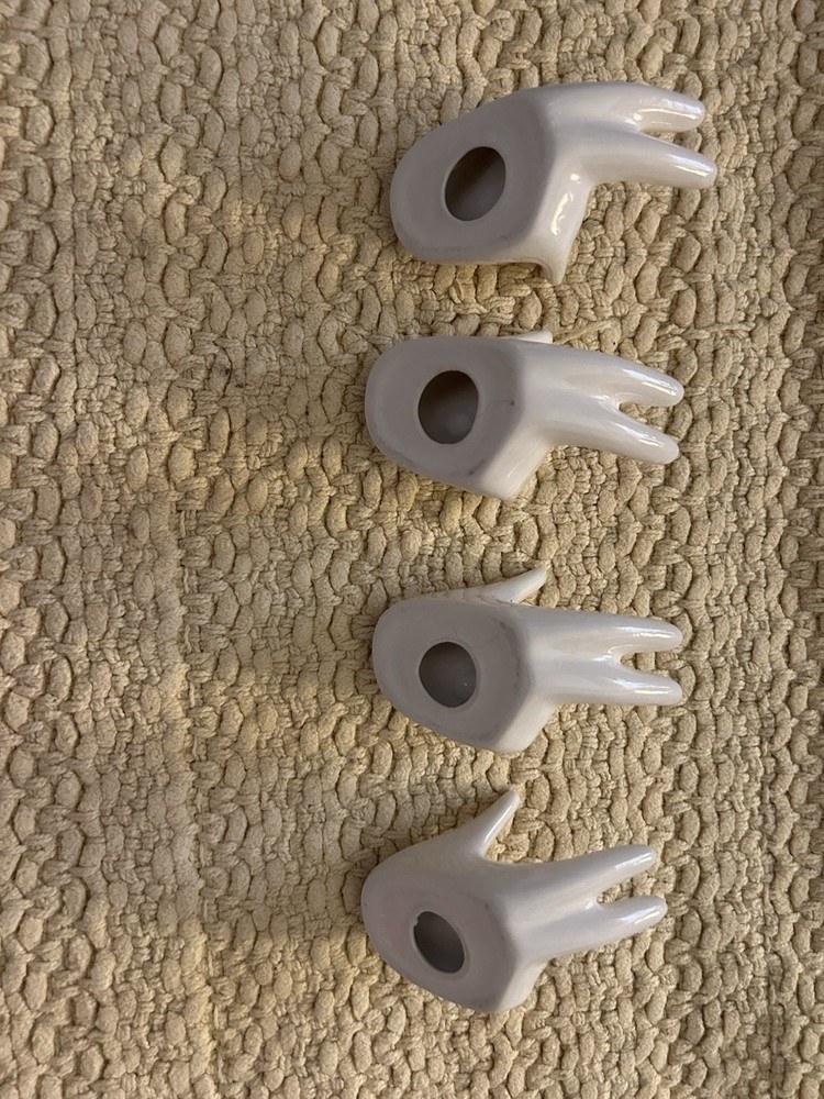 Glossy Ceramic Hand Ring/Ocarina/Chopstick Holders (4)