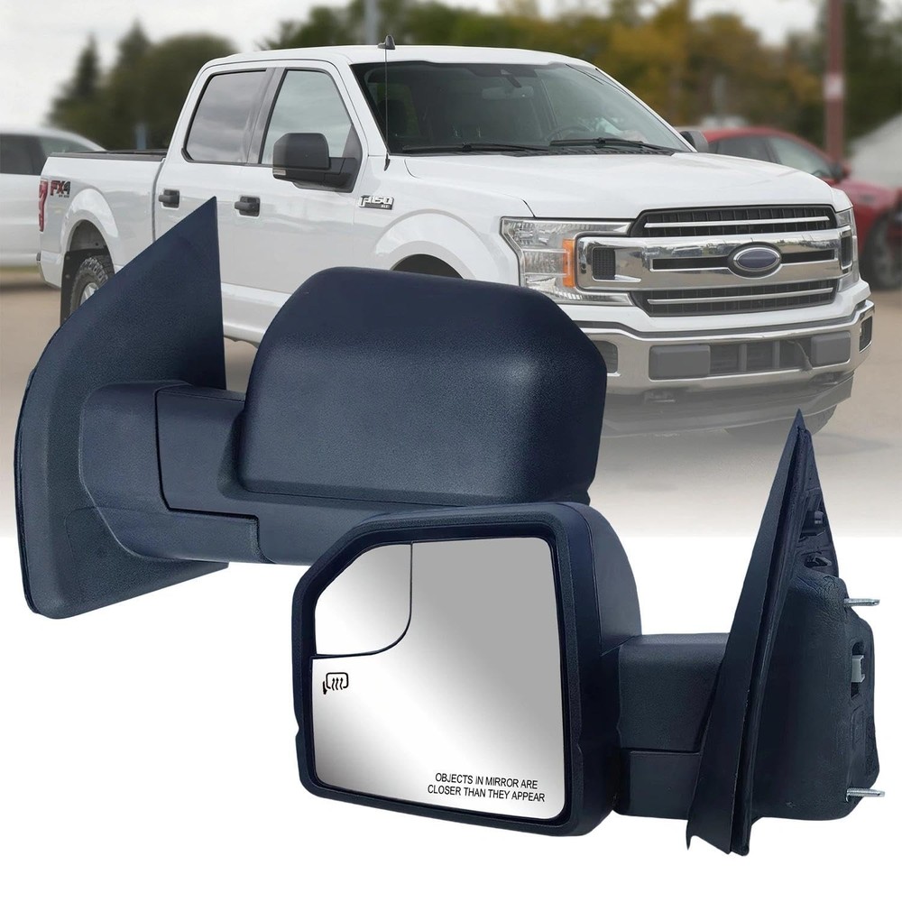 Replacement Driver Left Side Door Mirror Manual Folding Power Adjustment Glas...