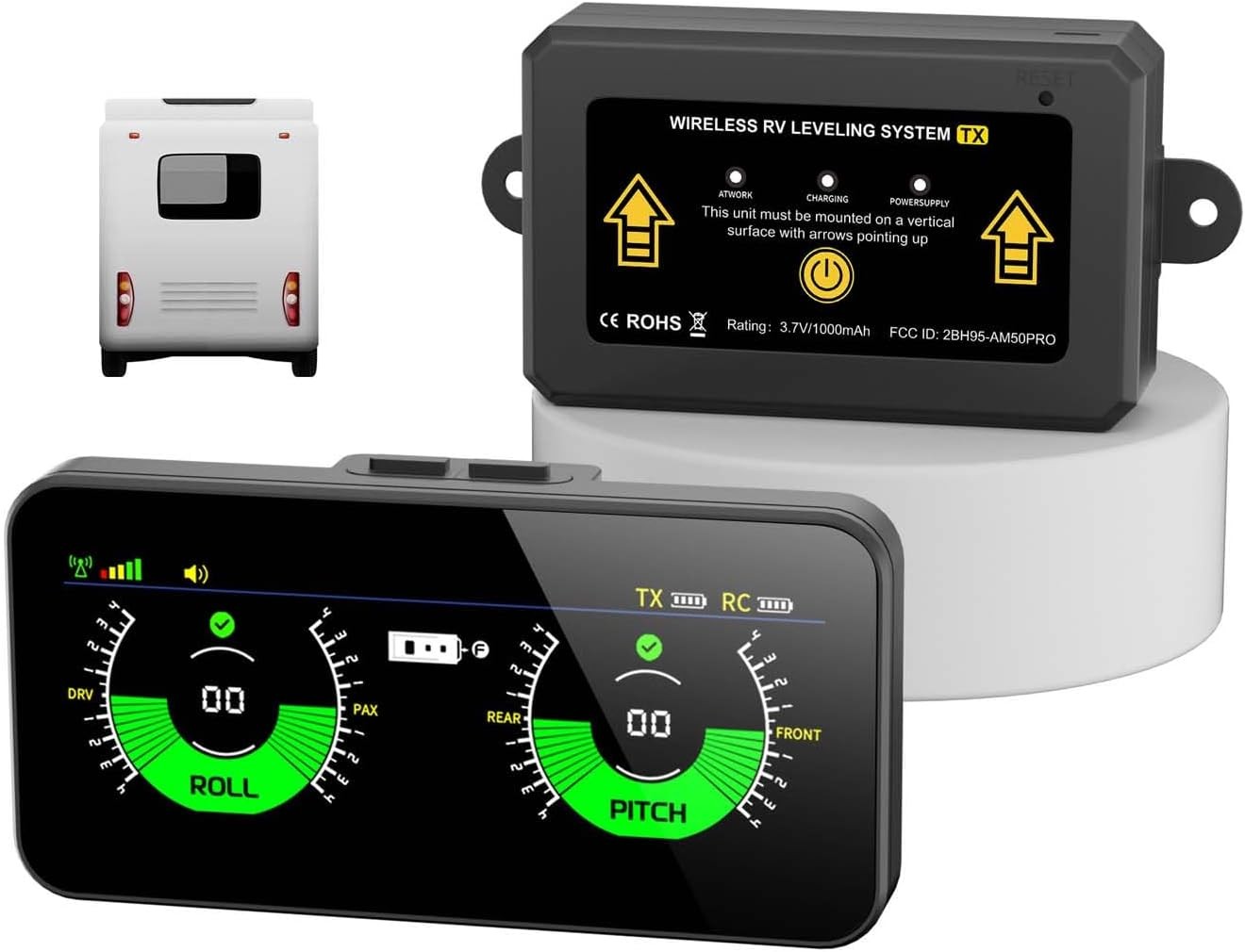 Wireless RV Leveling System Camper Leveling System with Portable Professional Sc